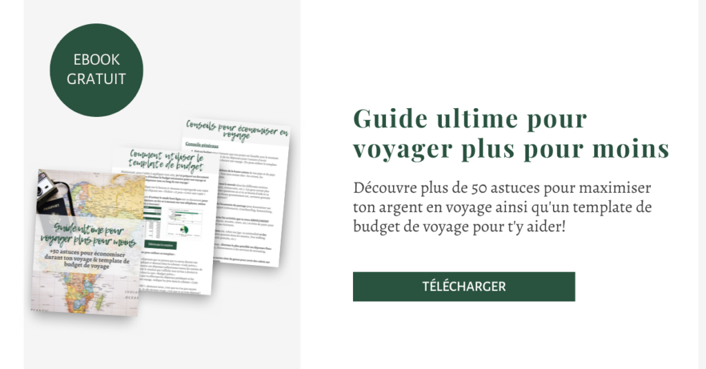 guide pour économiser en voyage